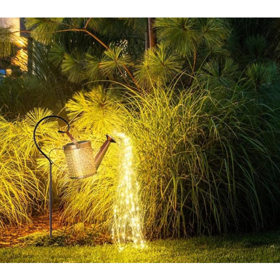 Solar Watering Can Light Outdoor Waterproof LED Garden Decor